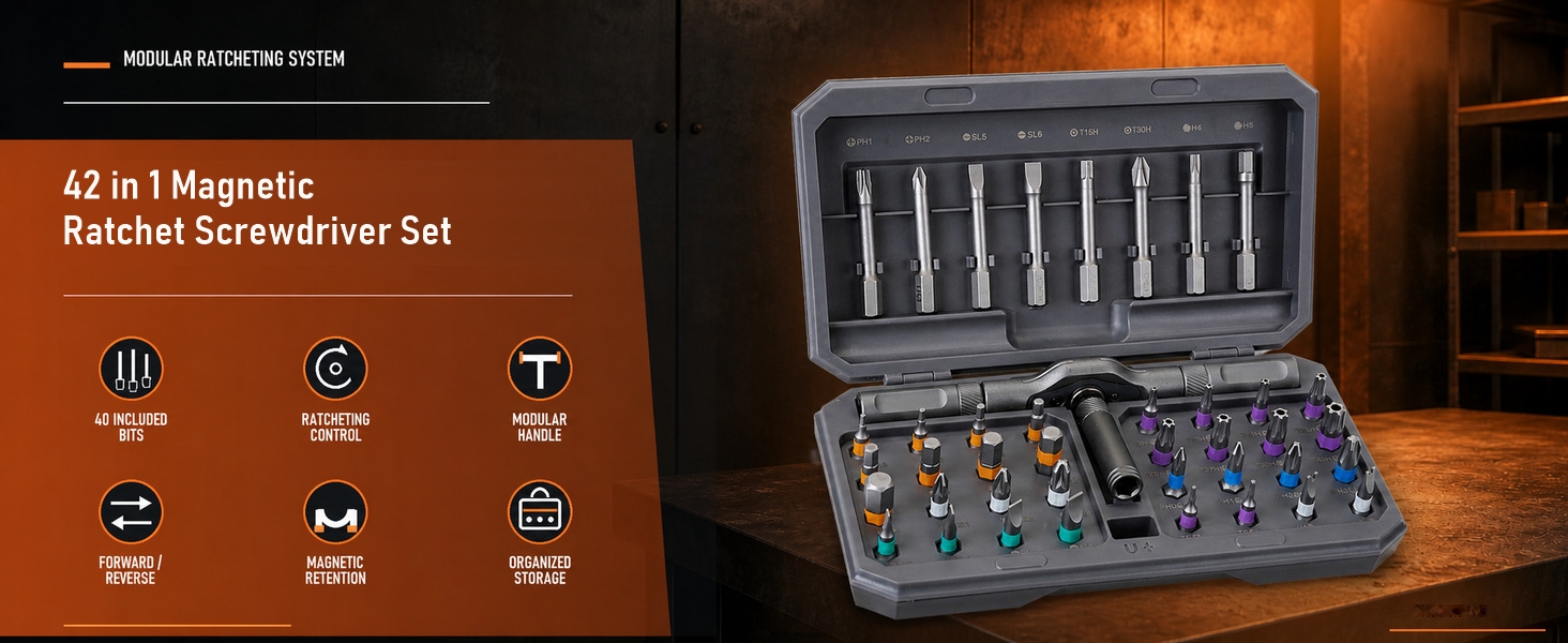 42 in 1 Magnetic Screwdriver Set