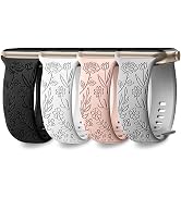 DaQin 4 Pack Band Compatible with Apple Watch Band 38mm 40mm 41mm 42mm 44mm 45mm 49mm Women Men, ...