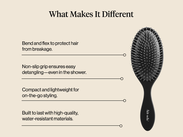 Kitsch Detangler Hair Brush for Wet and Dry Hair,