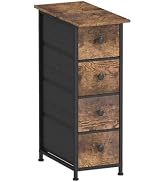 GiftGo Narrow Dresser Vertical Slim Dresser Chest of Drawers Skinny Storage Tower for Small Space...