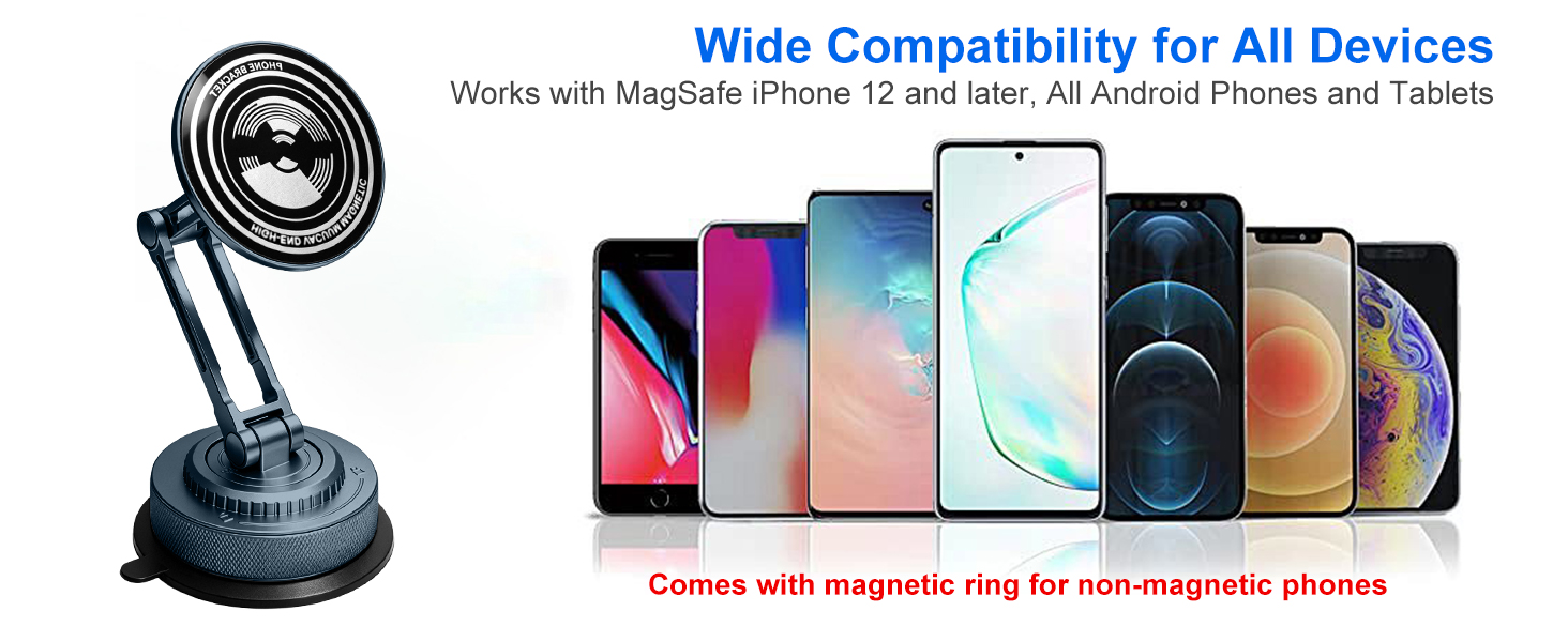 Navy Blue, Dark Navy & Dark Blue Magnetic Mechanical Arm Mount for All Devices