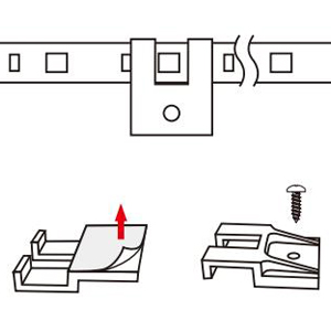 Adhesive Clips and Screws