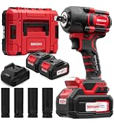 SEKGHY Cordless Impact Wrench, 708 Ft-lbs (960N.m) Brushless 1/2 inch, 2700RPM High Torque Impact...