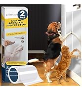 PROTECTO Cat & Dog Scratch Door Protector w/Utility Knife - 2Pack 60x8 Clear Wall Protector for P...