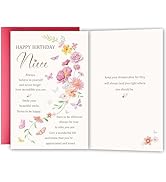 YIWANSIN Happy Birthday Card Gifts for Niece, Niece Birthday Card from Aunt or Uncle