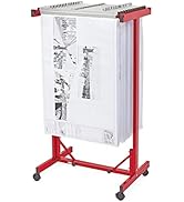 Adir Mobile Blueprint Storage - Horizontally Adjustable Vertical Poster Display Rack/Plans Holder...