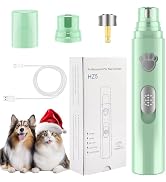 VIWIK Dog Nail Grinder, 2-Speed Rechargeable Dog Nail Trimmers for Large Medium & Small Dogs, Upg...