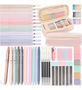 Back to School Aesthetic Supplies - 57Pcs Aesthetic Cute School Essentials - Big Capacity Pen Cas...