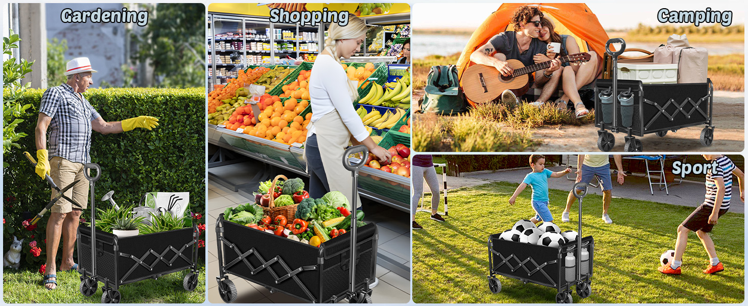 collapsible wagon cart