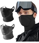 WTACTFUL 2-Pack Half Face Mask for Motorcycle Cycling - Comfortable, Windproof & Perfect for Outd...