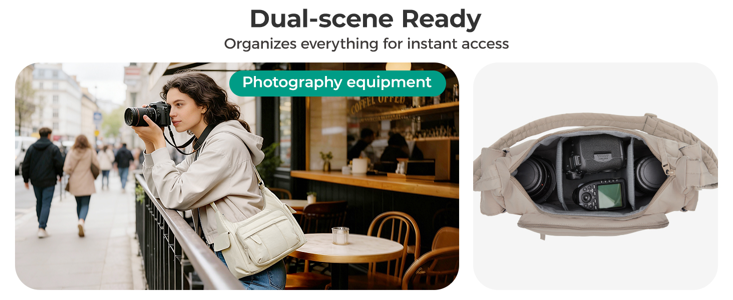 BAGSMART camera sling bag