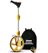 Zozen Measuring Wheel Digital Display, 12-Inch Can Measurement to 99,999.11 Feet Distance