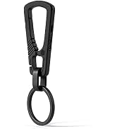 KeyUnity Titanium Carabiner Keychain Clip, Quick Release EDC Key Holder Organizer with Key Ring