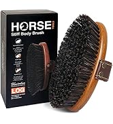MAXIMILIAN Handmade Horse Brush Professional Horse Brushes for Grooming | 4cm Boar&PP Bristles,Be...