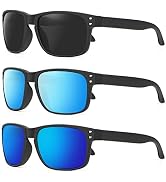 KALIYADI Polarized Sunglasses for Men and Women Vintage Style Sun Glasses for Fishing Running Dri...