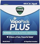 Vicks VapoPads Plus with Intense Cold Blasting Menthol Value Pack, Vapor Pads for Vicks Humidifie...