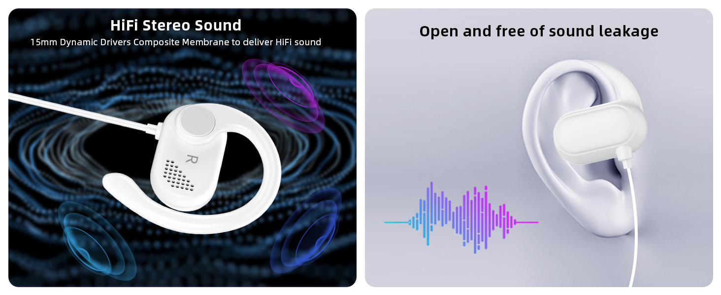 open-ear headphones 360° sound