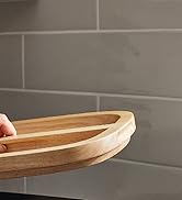 Sonder Los Angeles, Modern Bamboo Fiber (Black) Bread Box for Kitchen Countertop with Reversible ...