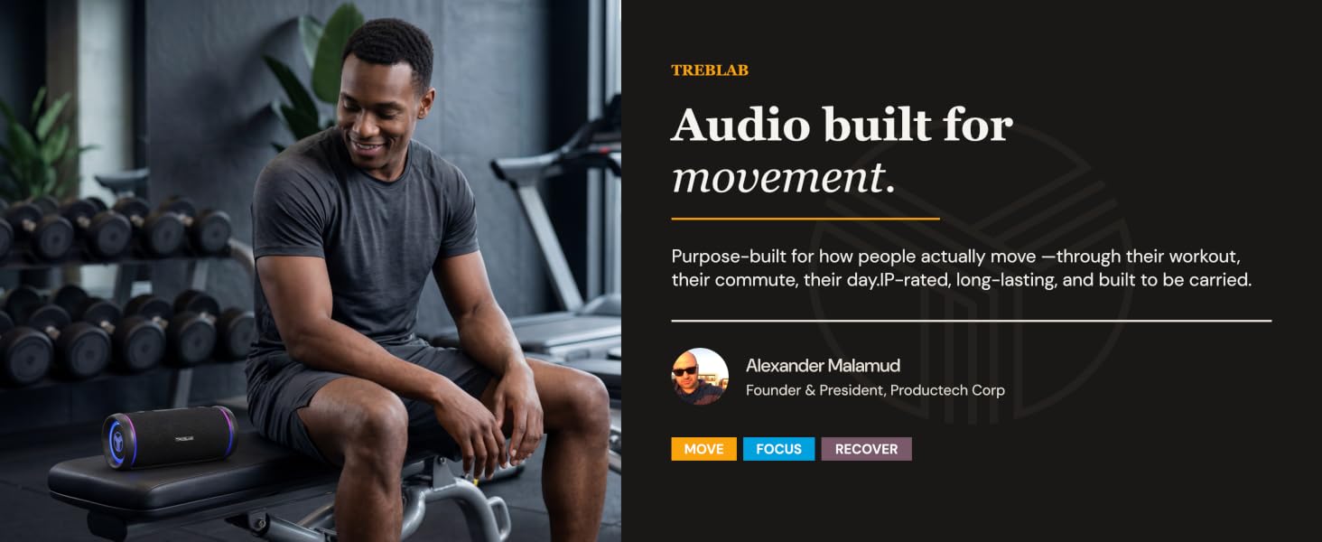 Audio built for movement.