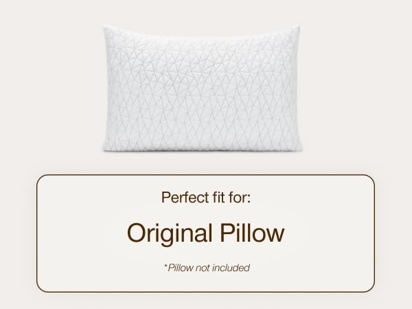 coop home goods original eden cool plus essence latex orthopedic pillow cover soft pillowcase plush