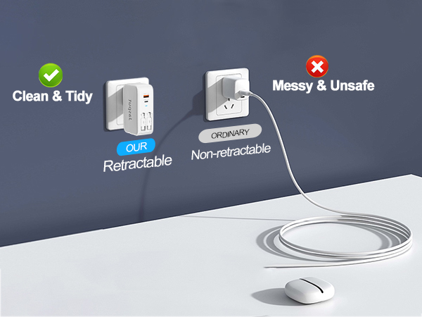 retractable usb c cable