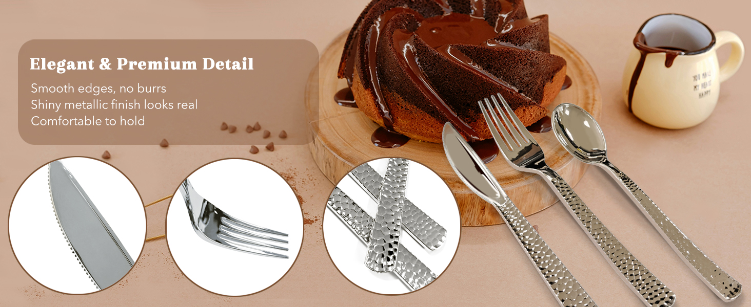120 Pcs Disposable Cutlery Set