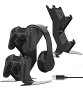 PS4 Controller Charger Dock Station, USB PS4 Controller Charging Dock, Charging Station with Fast...