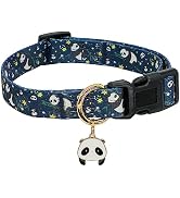 Cotton Handmade Dog Collar for Small Medium Large Dogs,Cute Panda Pattern with Panda PendantCute ...
