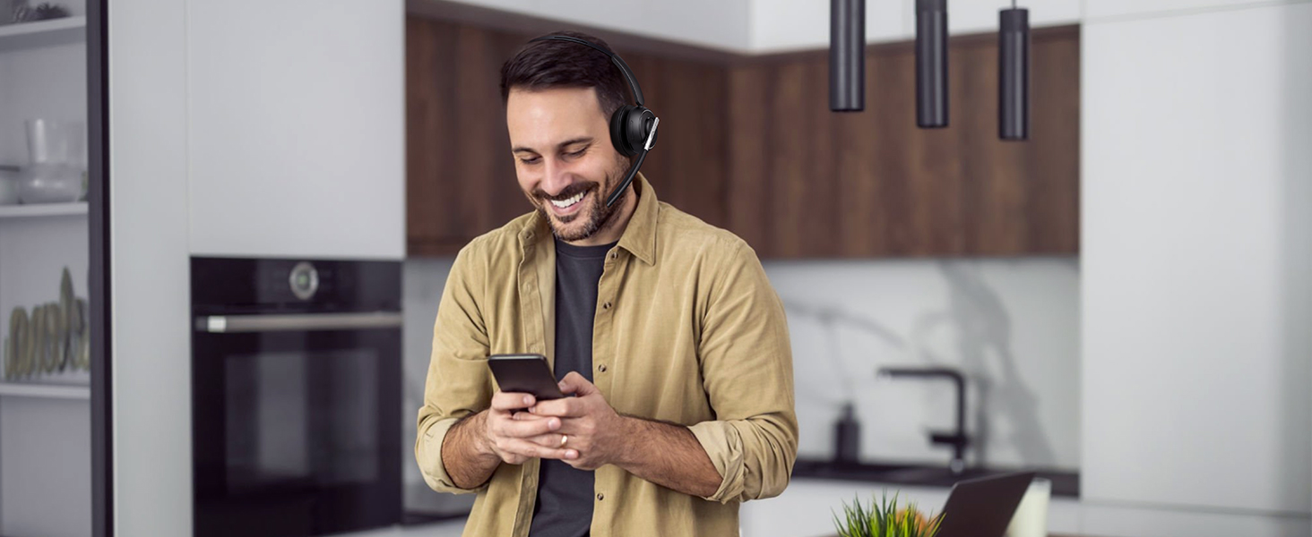 bluetooth computer headset with microphone wireless noise cancelling headset with microphone