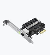 5Gb PCIe Network Card, PCIe Ethernet Card with Extra Low-Profile, PCI Express Network