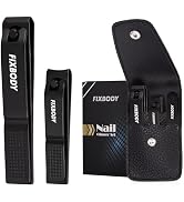FIXBODY Nail Clipper Set, Ultra Sharp Fingernail Clipper & Toenails Clippers, Nail Cutter and Nai...