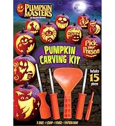 Pumpkin Masters Pumpkin Carving Kit, Halloween Carving Kit, Includes 3 Saws, 1 Scoop, 1 Poker, 1 ...