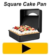 Square baking pan with removable bottom