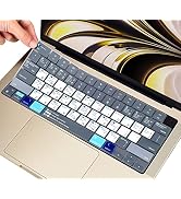 MacBook Shortcut Keyboard Cover for 2025-2023 MacBook Air 15.3" M4 M3 M2 Chip A3241 A3114 A2941/ ...