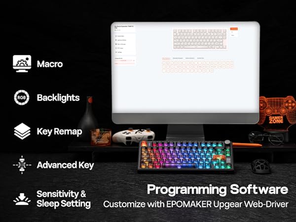 EPOMAKER TH80 V2 PRO Wireless Gaming Keyboard