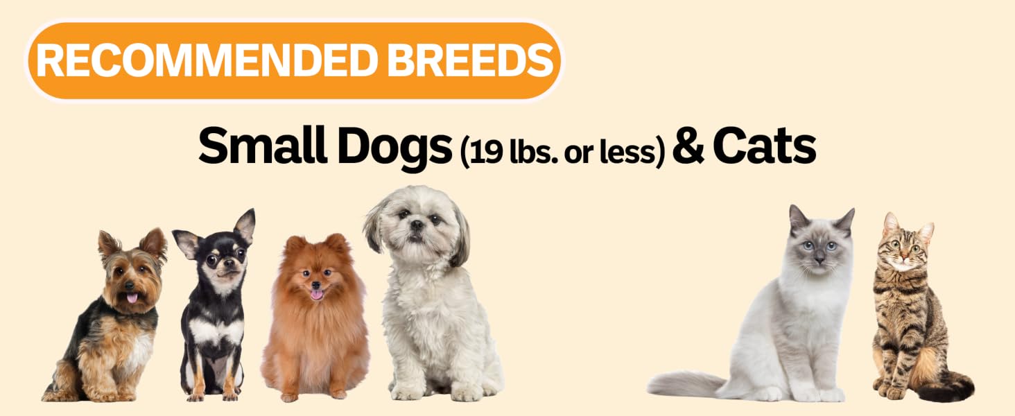 Recommended breeds for 3/4 cup slow feed bowl