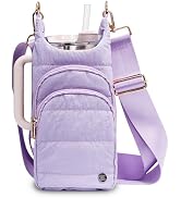 Elmklare Water Bottle Holder with Strap for 30/32 oz, Crossbody Water Bottle Carrier Bag with RFI...