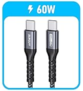 SUNGUY USB C to USB C , USB C Cable 60W PD Fast Charge Type C Charger Cord