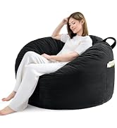 Memory Foam Bean Bag,Multiple Sizes Bean Bag Chairs for Adults,Fluffy Couch for Living Room Bedro...