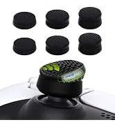 PlayVital 3 Height Armor Thumbs Cushion Caps Thumb Grips for ps5, for ps4, Thumbstick Grip Cover ...