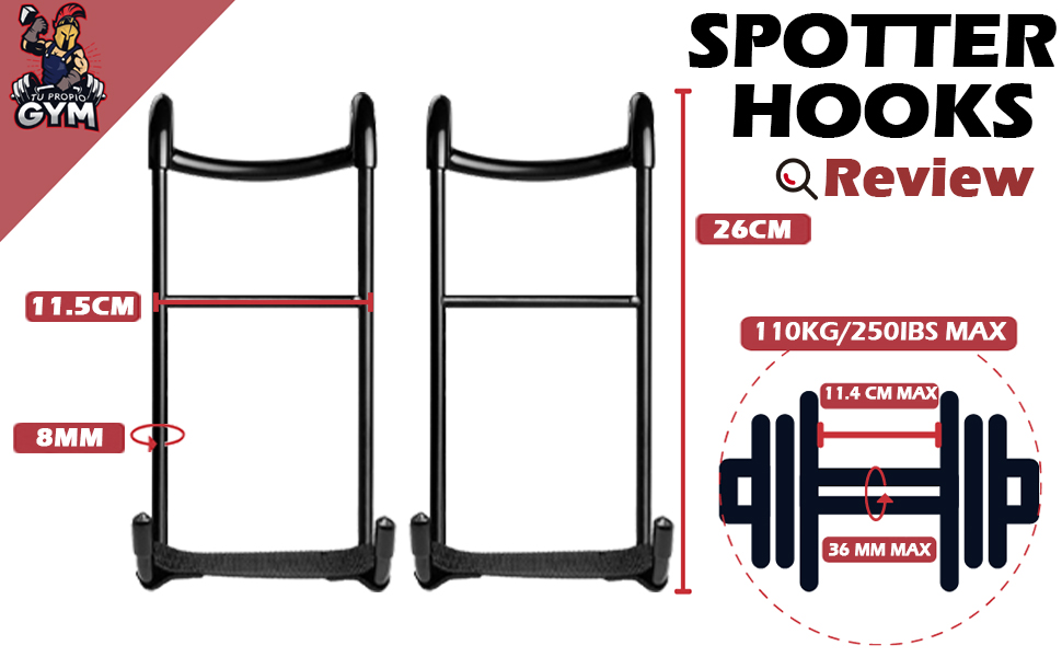 dumbbell mad spotter hooks