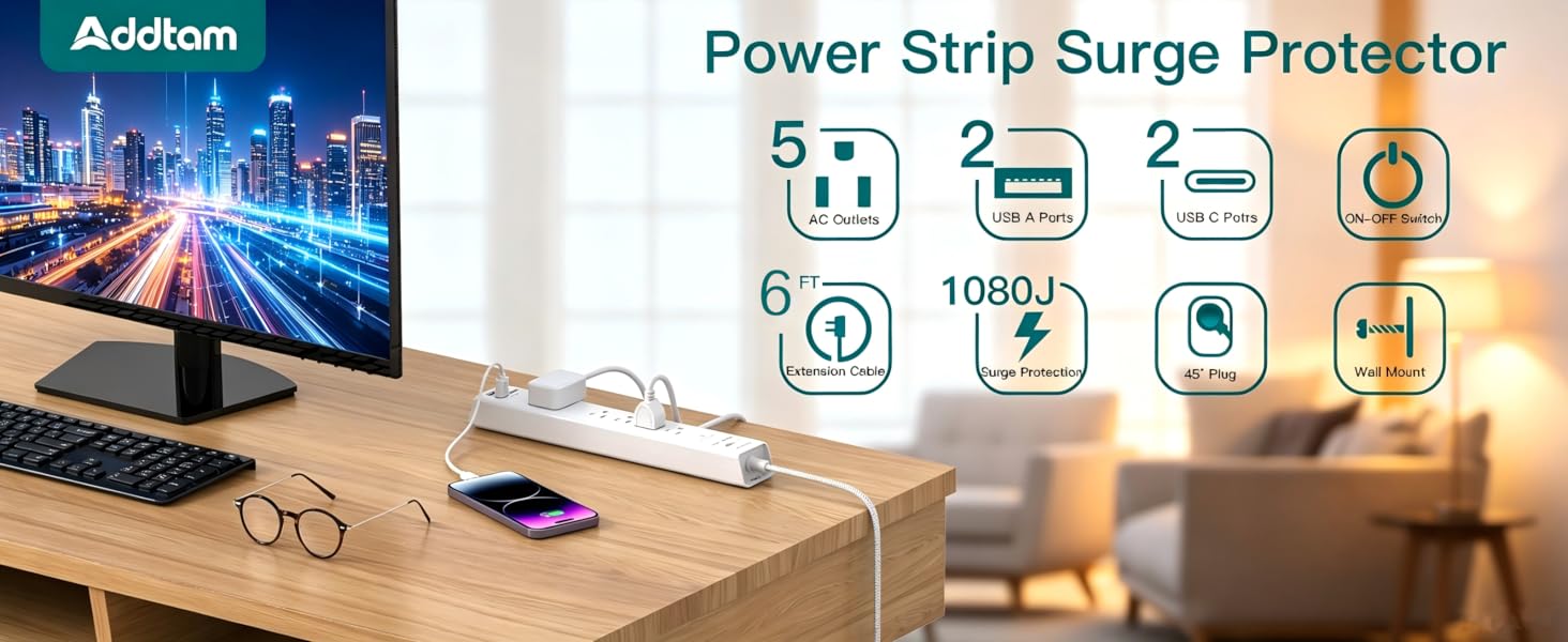 6ft power strip