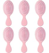 6 pcs Mini Hair Brush,Travel Detangling Brush with Exquisite Packaging Box,Mini Brush for Most Ha...