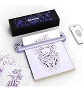 Rongta Tattoo Stencil Printer, F81S Wireless Thermal Tattoo Machine with 5pcs Transfer Paper, Com...