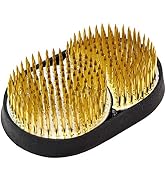 KAKURI Kenzan Flower Frog Round and Concave (Sun and Moon) 3" x 2", Japanese Ikebana Flower Arran...