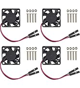 Easycargo 30mm Fan 5V 3.3V DC Quiet Fan for Raspberry Pi 5 4 3B+ 3007 (4-Sets)