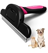 MIU COLOR Long Hair Pet Grooming Brush, Deshedding Tool for Medium and Large Dogs & Cats, Effecti...