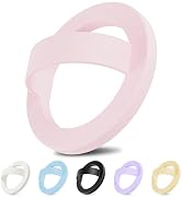 Magnetic Finger Loop Grip for iPhone 17/16/15/14/13/12 Series, Light Pink | Magsafe Compatible | ...