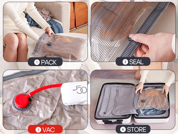 travel vacuum bags with pump