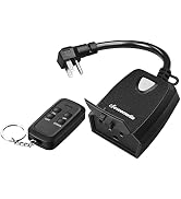 DEWENWILS Outdoor Dimmer for String Lights, Remote Dimmer Switch, Weatherproof Dimmer Plug, 100FT...